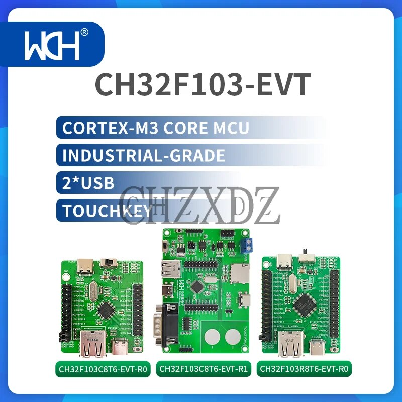 ARM Cortex-M3 ھ   Ϲ MCU USB2.0 ġŰ CAN I2C USART SPI ADC , CH32F103 EVT 32 Ʈ, Ʈ 2 